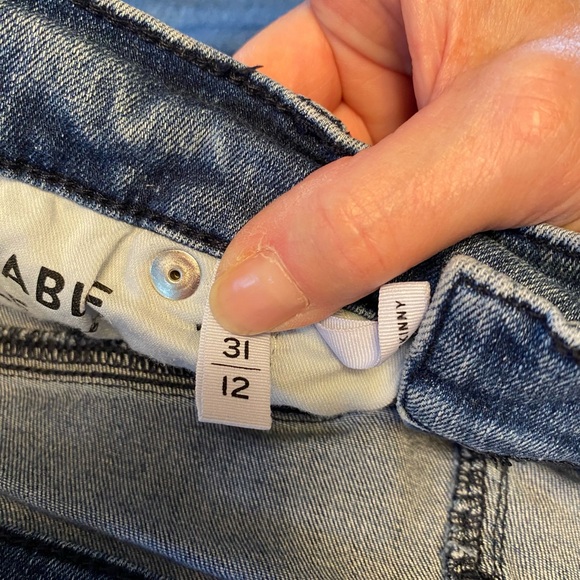 Loft high waist skinny with ankle slit and cropped Size 12 - Picture 7 of 7